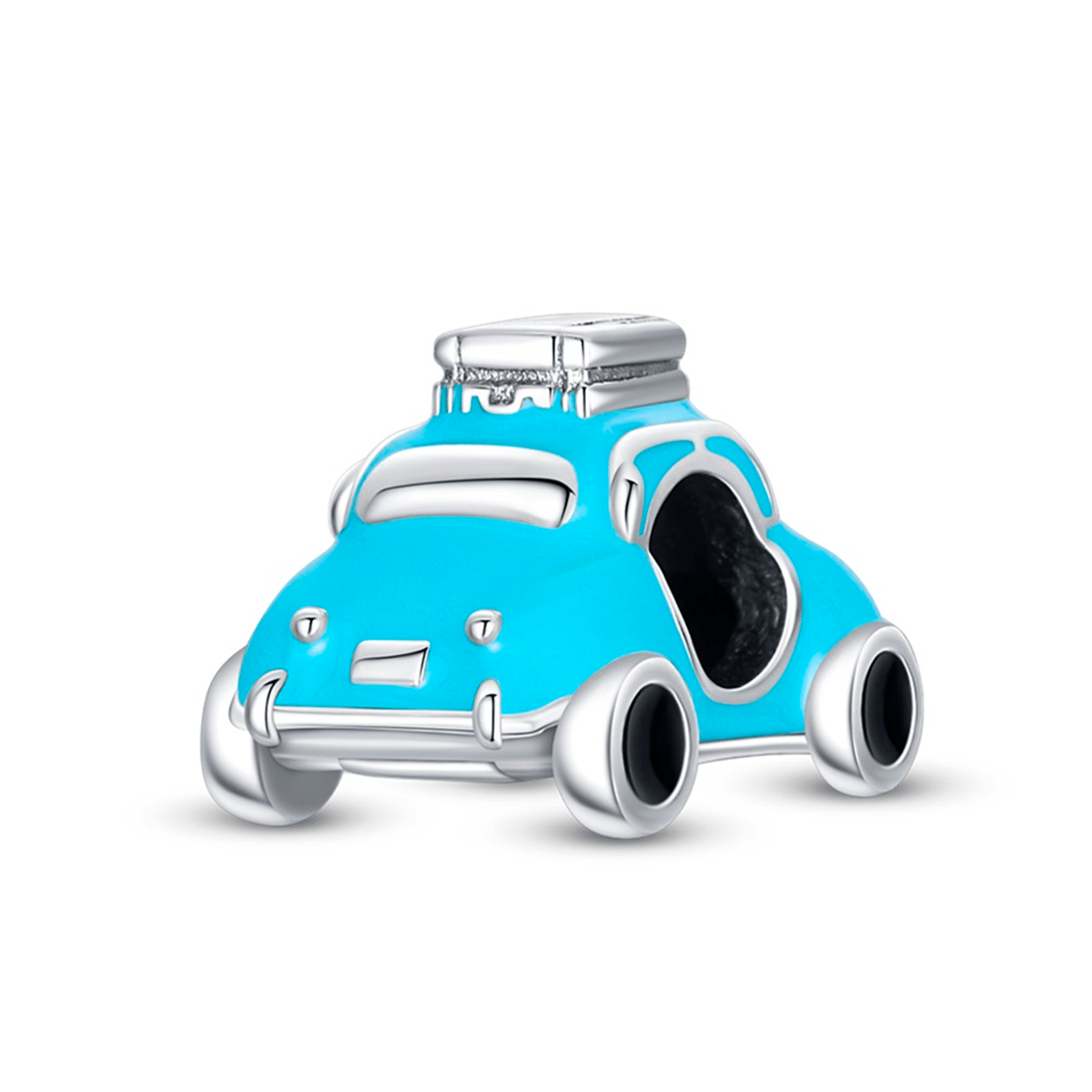 Berloque Fusca Azul Charmz em Prata 925 – acessório colecionável para pulseira
