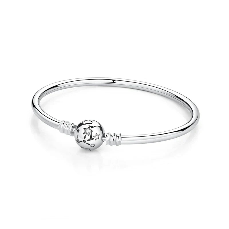 Pulseira Lusol Charmz em Prata 925 – joia elegante e brilhante, ideal para combinar com berloques Charmz.