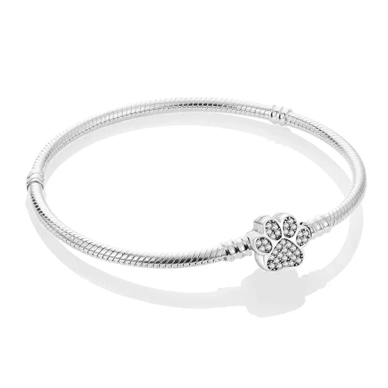 Pulseira Pet Charmz em Prata 925 – joia delicada para celebrar amor pelos pets e combinar com berloques Charmz.
